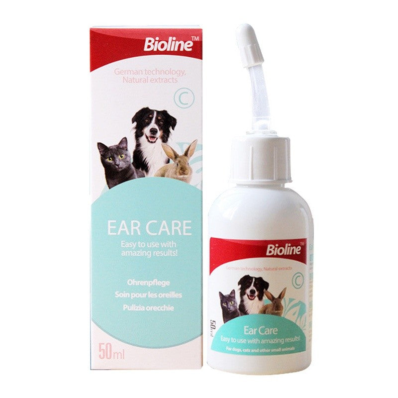 Bioline Ear Care 50ml Ear Cleansing for Cat & Dog