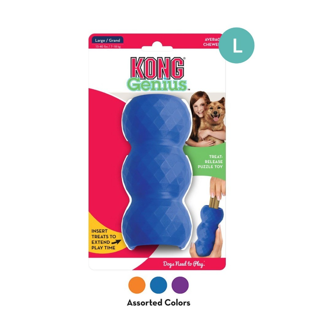 Kong Interactive Treat Dispenser Dog Toy | Rewards | Replay | Gyro | Bamboo | Wobbler | Bone (Random Color)