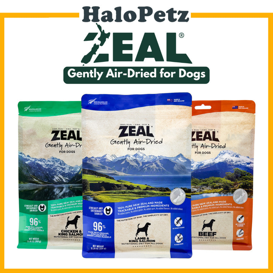Zeal Gently Air-Dried Dog Food | Beef | Salmon | Lamb