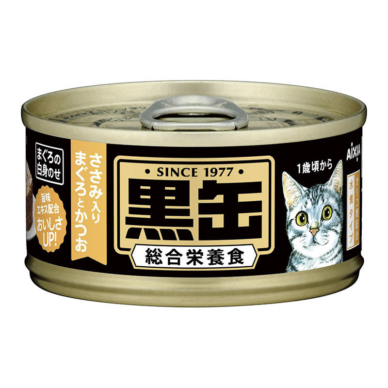 Aixia Kuro-can Wet Cat Foods 80g - Tuna Skipjack | Chicken | Beef Heart | Salmon