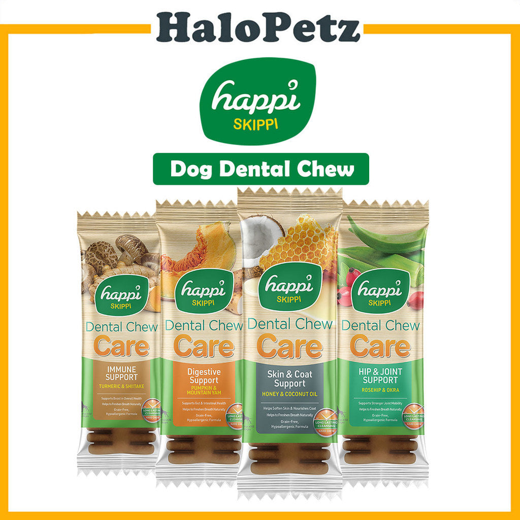 Happi Skippi Dental Chew 25g | Immune | Digestive | Skin Coat | Hip Joint | Doggy 4"