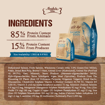 Absolute Bites Dog Wild Age Dry Food | Life Stage Nutrition for Dogs