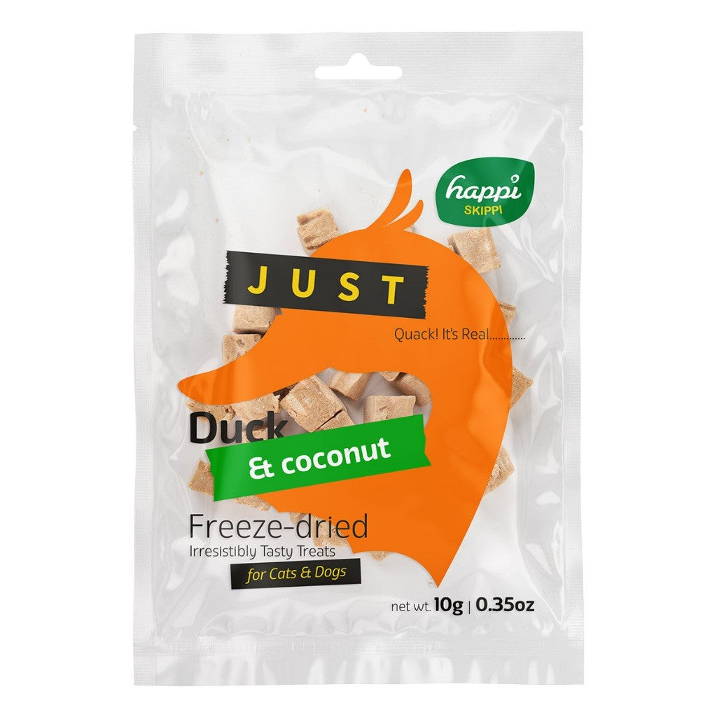 Happi Skippi Just Freeze-Dried Treats | Dog | Cat | Chicken | Cranberry | Salmon | Pumpkin | Cat Grass