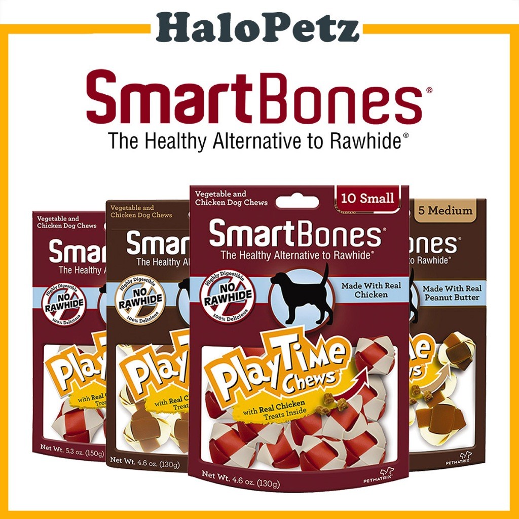 SmartBones PlayTime Dental Chews | Chicken | Peanut Butter