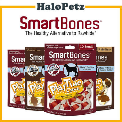 SmartBones PlayTime Dental Chews | Chicken | Peanut Butter