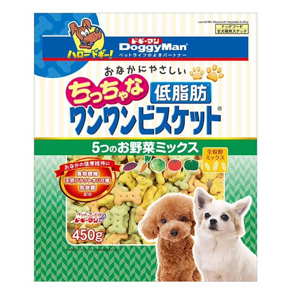 [Large Pack] Doggyman Dog Biscuit 450g | Large Breed | Big | Mini Low Fat Liver Vegetable