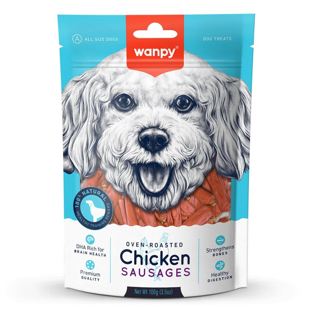 Wanpy Assorted Dog Treats | Jerky | Biscuit | Steaks | Strips | Slice | Sausage | Twist | Chicken Cheese Duck Beef