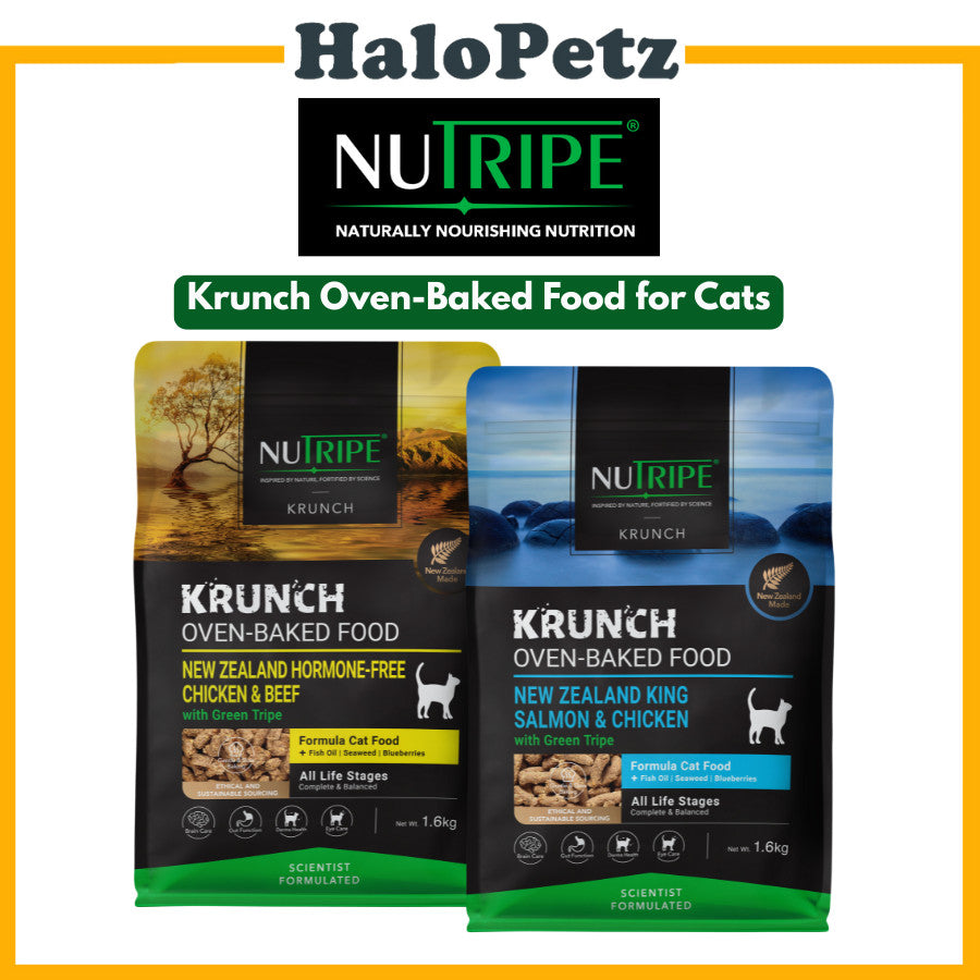 Nutripe Cat Krunch Oven-Baked with Green Tripe Cat Food