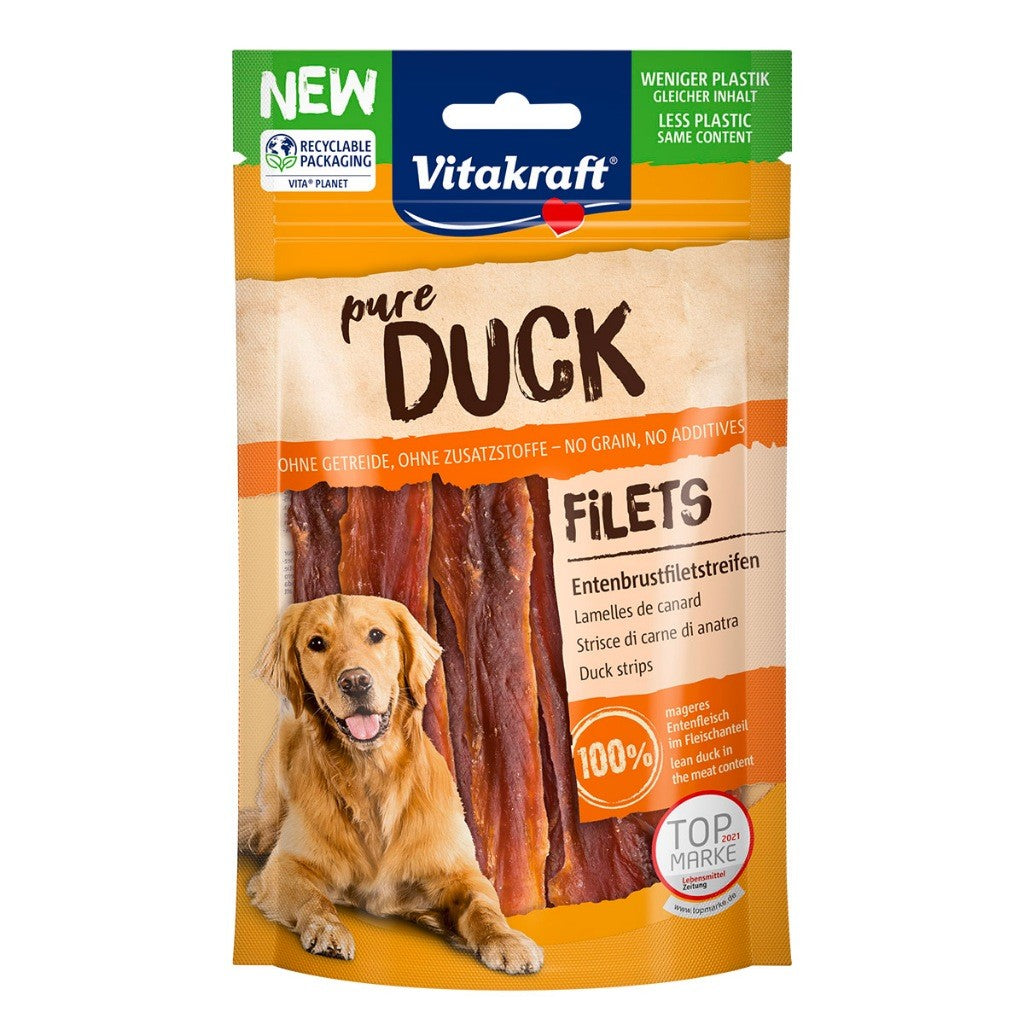 Vitakraft Pure Dog Treats Snacks 80g | Chicken, Lamb, Beef, Duck, Ham