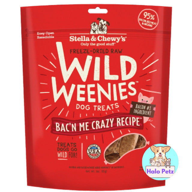 Stella & Chewy's Wild Weenies Freeze-Dried Raw Dog Treats 3.25oz