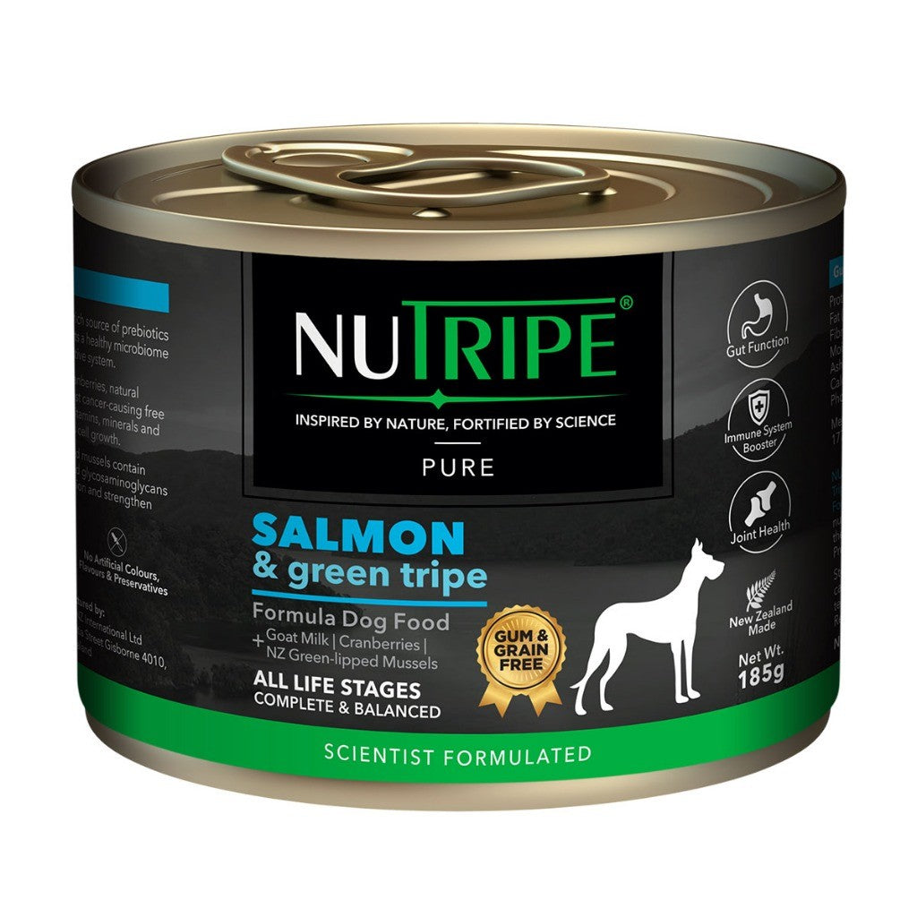 Nutripe Pure with Green Tripe Dog Wet Food 185g