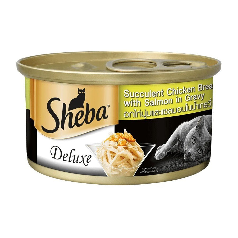 Sheba Deluxe Wet Cat Can Food Adult 85g | Premium Gourmet Cat Meal