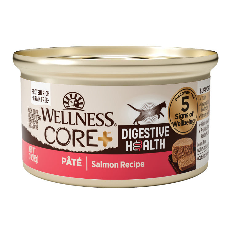 Wellness CORE Digestive Health Pâté Wet Cat Food 3oz | Gut Support with Prebiotics
