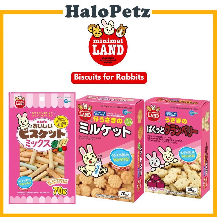Marukan Rabbit Food and Biscuit | Mixed | Sandwich Biscuit | Bunny Milk
