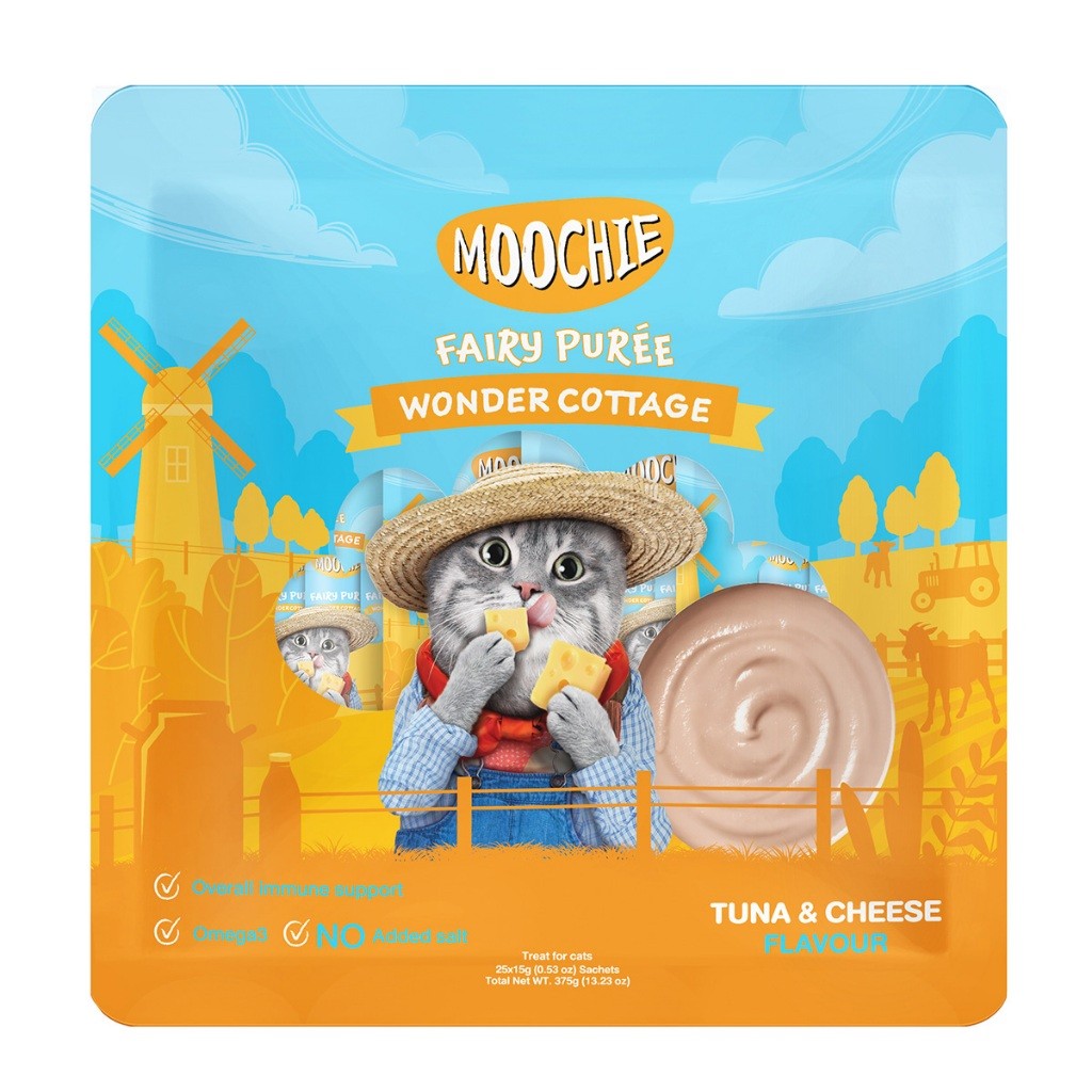 Sheba Melty Cat Treats 20 Sticks | Moochie Purée 25 Sticks | Lickable Cat Treats Bundle