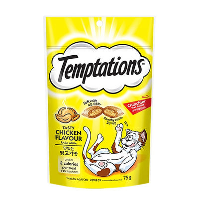 Whiskas Temptations Crunchy Cat Treats 75g