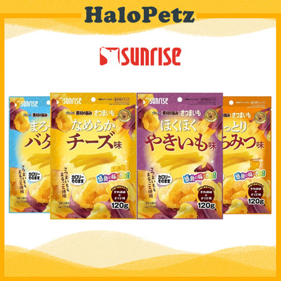 Sunrise Dried Sweet Potato treats for Dogs 120g