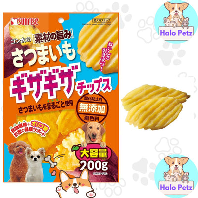 Sunrise Gonta's Sweet Potato Dog Treats | Ultra-thin Slice | Crinkle Cut