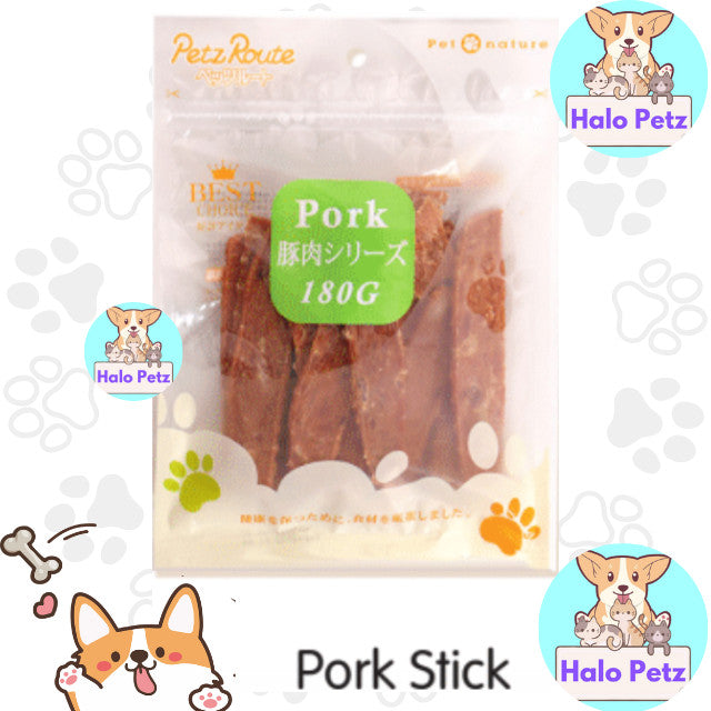 Petz Route Dog Treat 180g -| Beef, Duck, Pork, Lamb Jerky