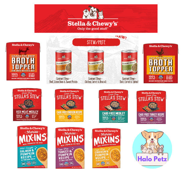 Stella & Chewy’s Grain Free Stella’s Stew | Marie’s Mix in Meal Enhancer | Broth Topper for Dogs | Gourmet Stew Pate