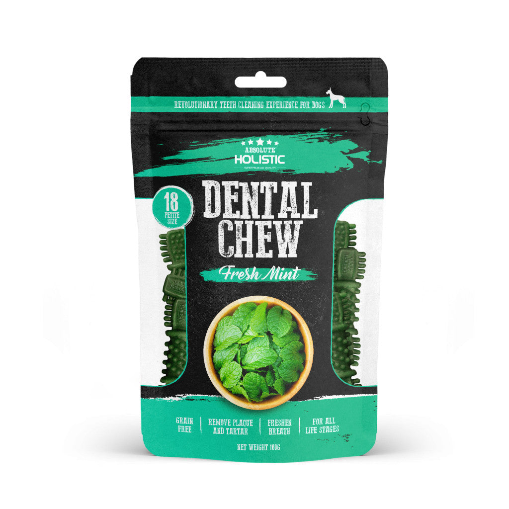 Absolute Holistic, Dentalight & Happi Doggy Dog Dental Chew Value Pack | Oral Care Bundle