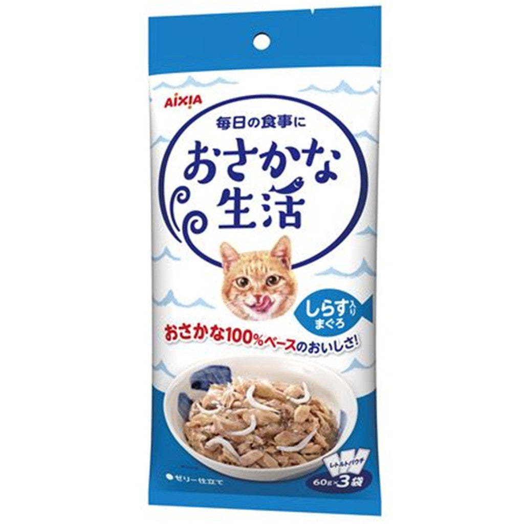 Aixia Fish & Meat Life - Wet Cat Foods 60g x 3