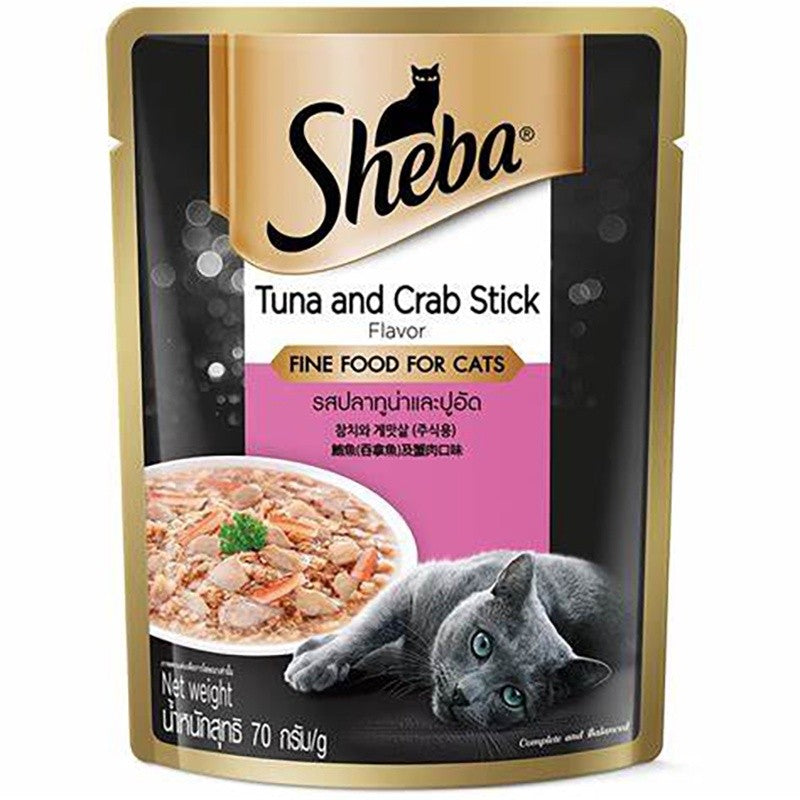 Sheba Wet Cat Food Pouch 70g | Premium Wet Food for Cats