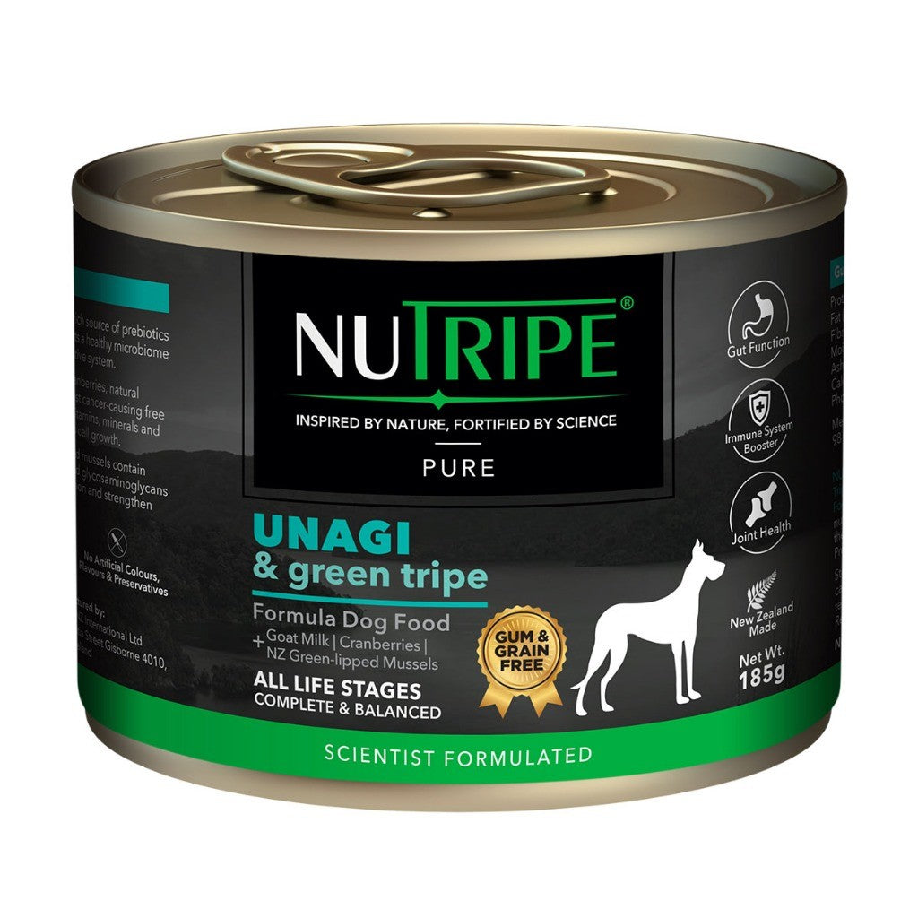 Nutripe Pure with Green Tripe Dog Wet Food 185g
