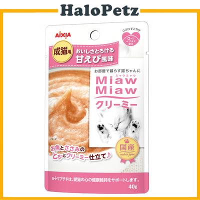 Aixia Miaw Miaw Cream Wet Food 40g For Cats | Topper