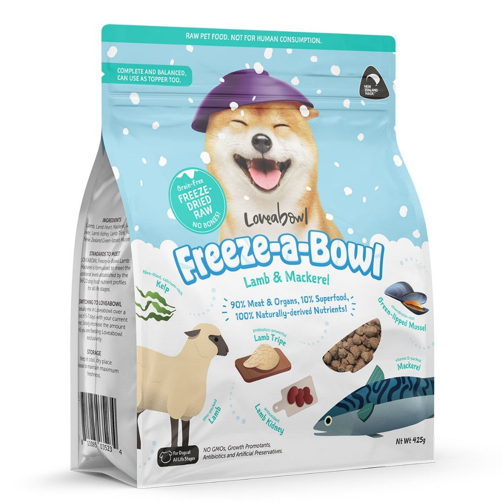 Loveabowl Freeze-a-Bowl Freeze Dried Dog Food 425g
