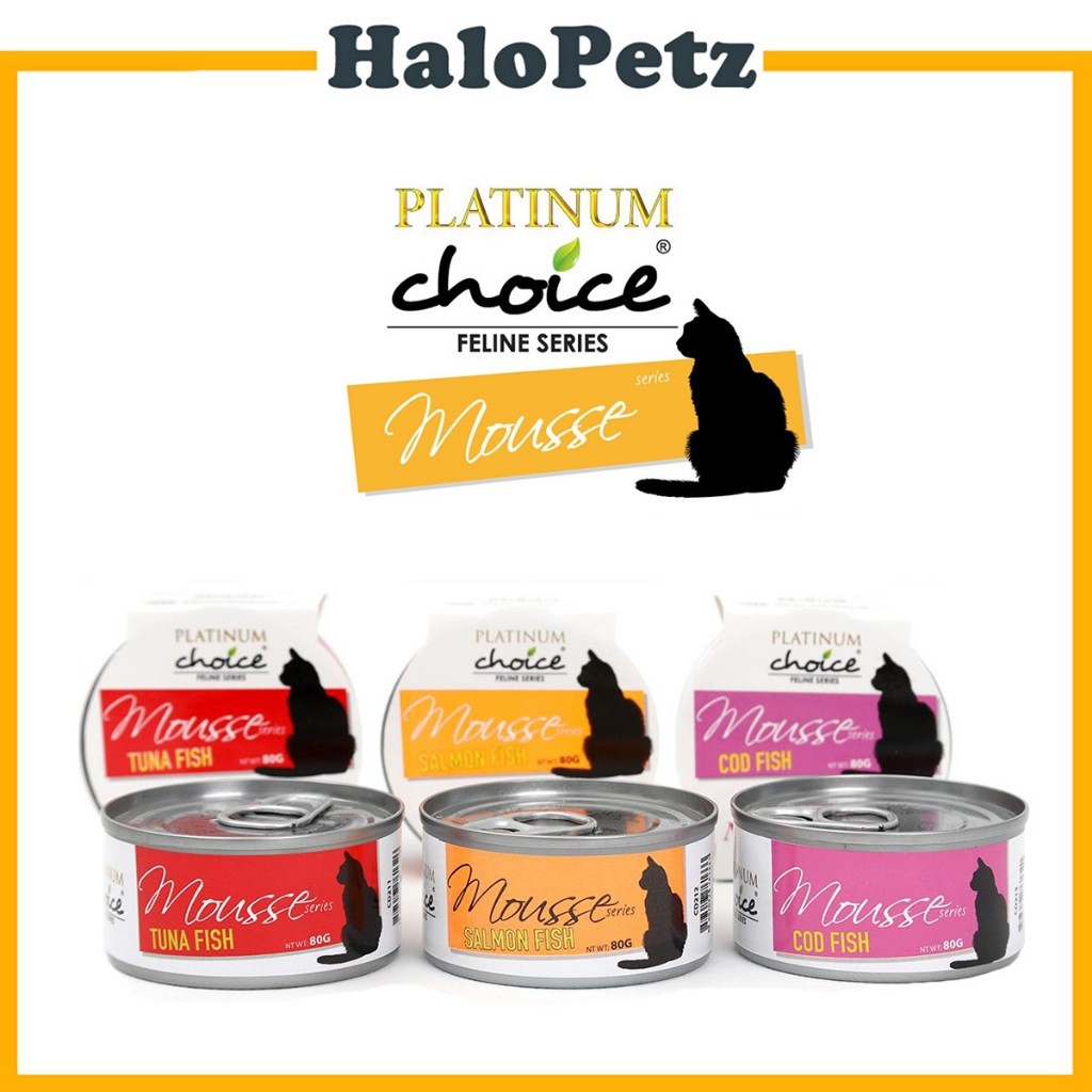 Platinum Choice Mousse Cat Food 80g | Salmon, Tuna, Cod