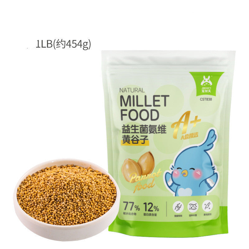 Jonsanty  Natural Grain Complete Parrot, Parakeet Food | Millet Snack