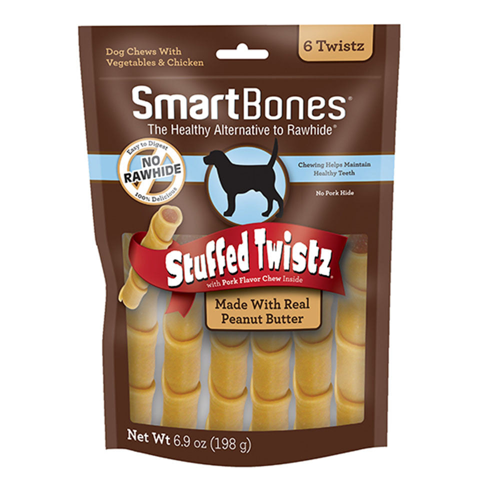 Smartbones Chewing Stick -Twist, Wrapped Stick, Dental, Hip & Joint
