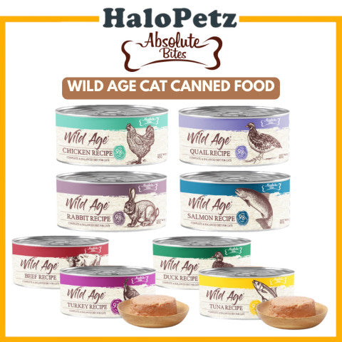 Absolute Bites Cat Wild Age Canned Wet Cat Food 80g x 6 | Life Stage Nutrition