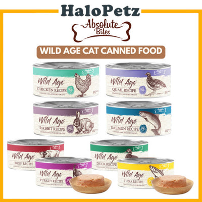 Absolute Bites Cat Wild Age Canned Wet Cat Food 80g x 6 | Life Stage Nutrition