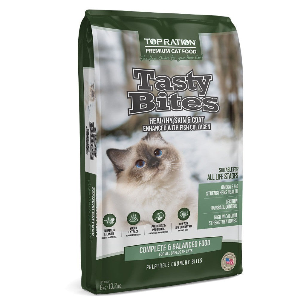 Top Ration Premium Dry Cat Food 6kg | Feline Nutrition Tasty Bites | Kitten