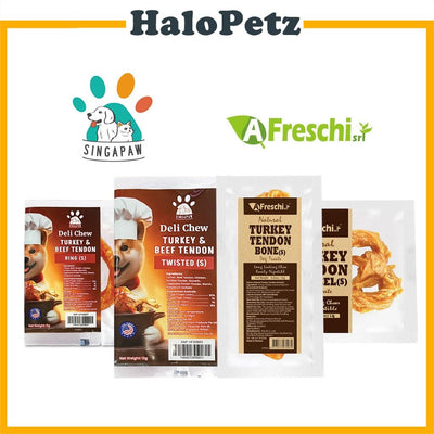 AFreschi Turkey Tendon Dog Treat {S) | Small Bone Chew