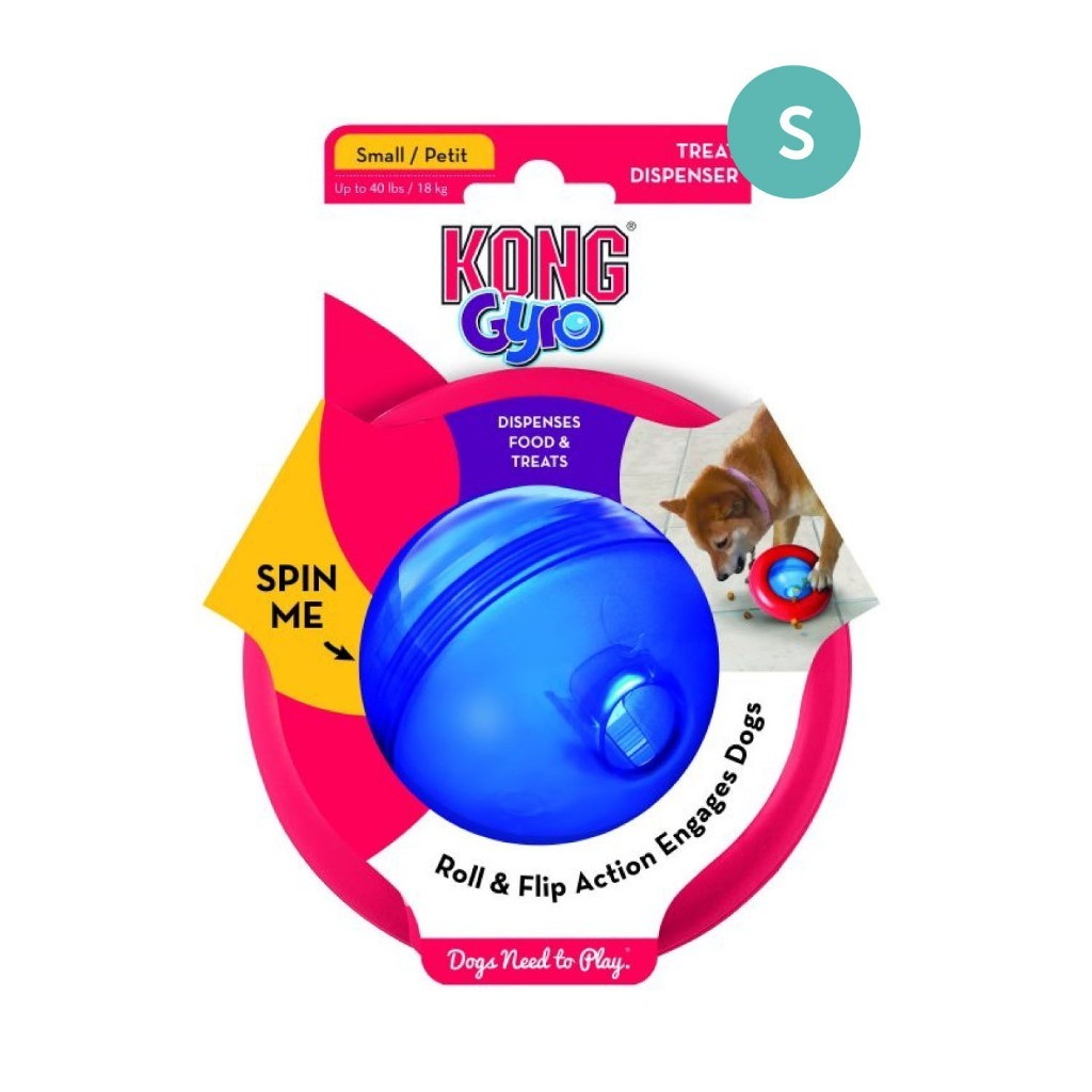 Kong Interactive Treat Dispenser Dog Toy | Rewards | Replay | Gyro | Bamboo | Wobbler | Bone (Random Color)
