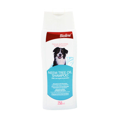 Bioline Neem Tree Oil Dog Shampoo 250ml Flea & Tick Repellant