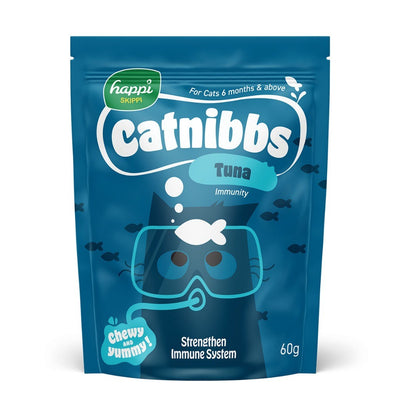 Happi Skippi Catnibbs Soft & Chewy Cat Treats 60g