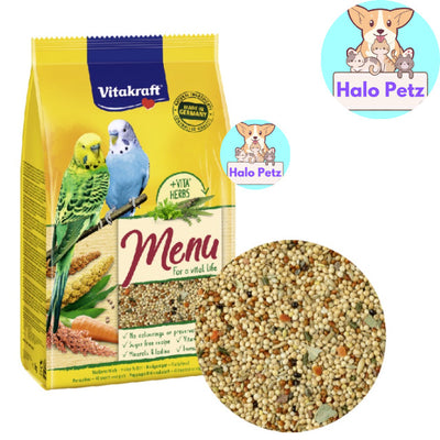Vitakraft Menu Bird Food 1kg  | Budgie | Lovebird, Cockatiel | Canary | Parrot