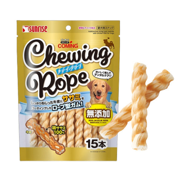 Sunrise String Type Rawhide with Chicken Fillet 100g for Dogs