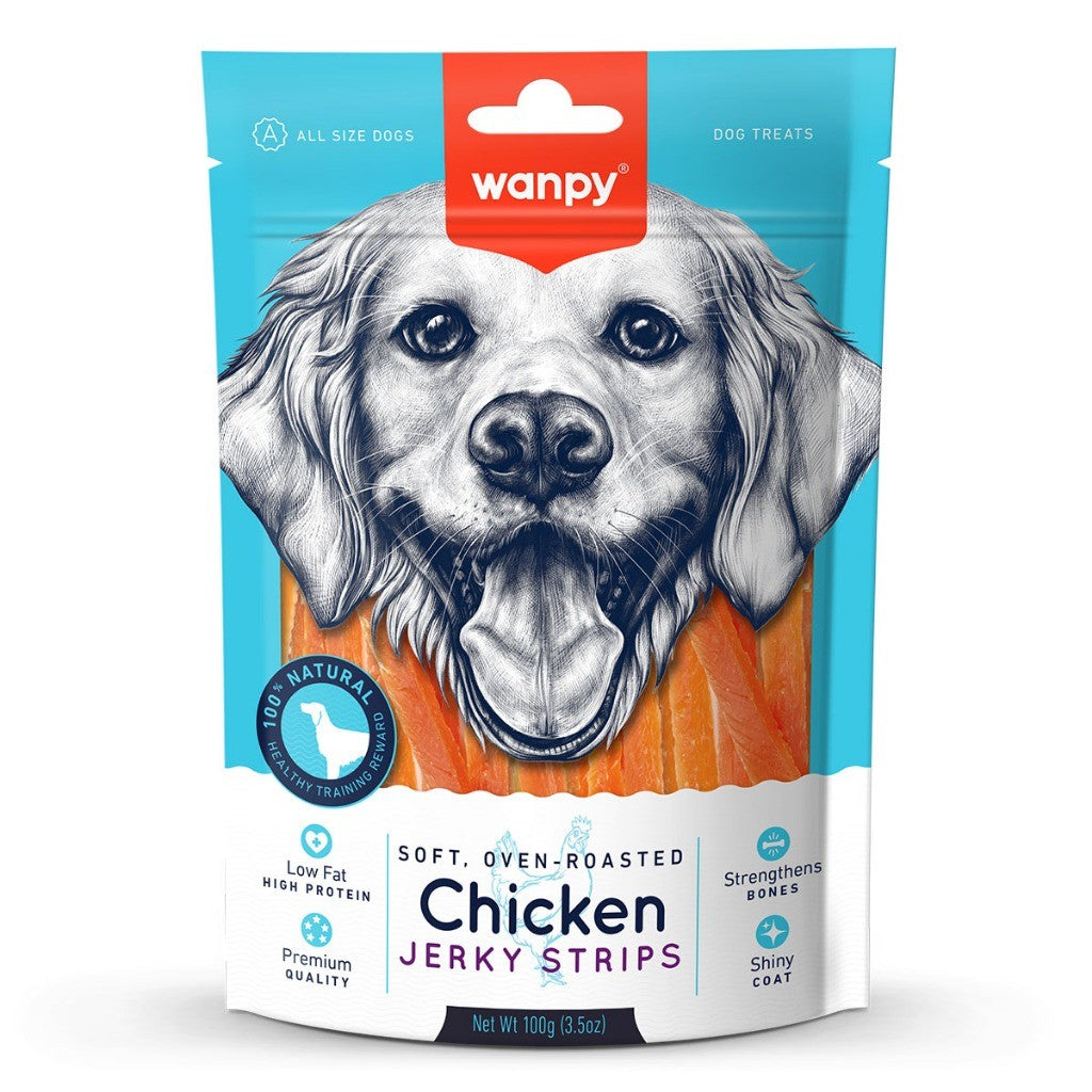 Wanpy Assorted Dog Treats | Jerky | Biscuit | Steaks | Strips | Slice | Sausage | Twist | Chicken Cheese Duck Beef