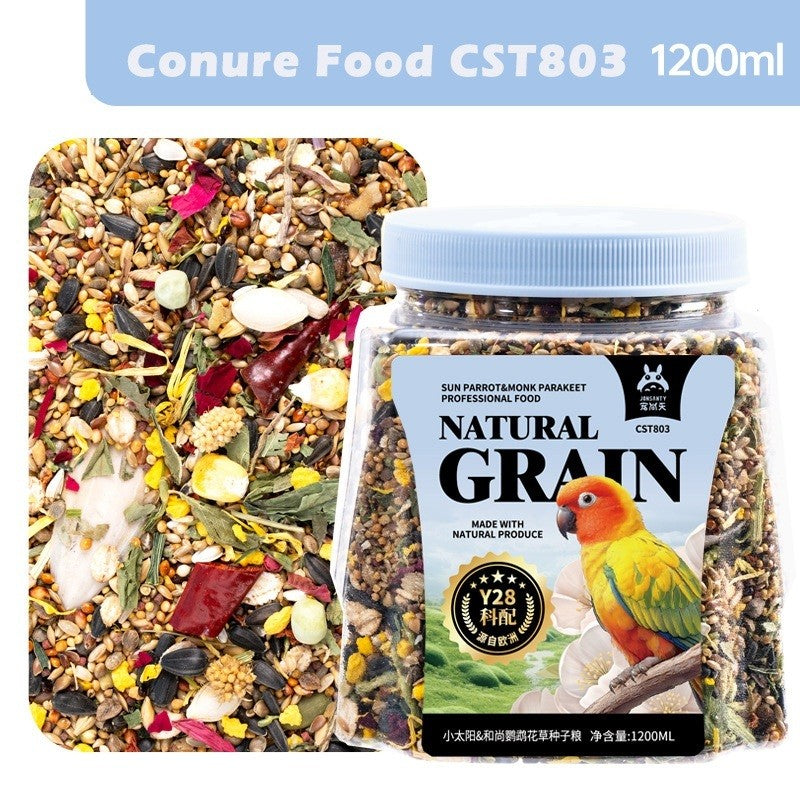 Jonsanty  Natural Grain Complete Parrot, Parakeet Food | Millet Snack