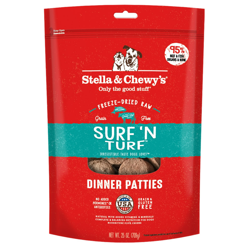 Stella & Chewy's Freeze-Dried Raw Dinner Patties for Dogs 25oz | Complete Raw Diet
