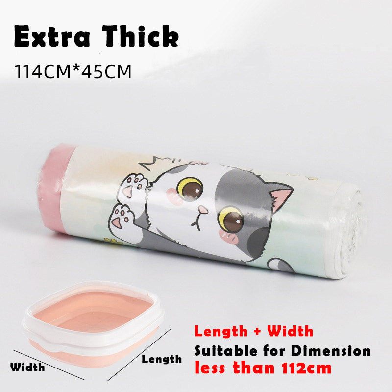 Cat Litter Box Liners Jumbo Drawstring Kitty Litter Pan Bags Pet Cat Supplies