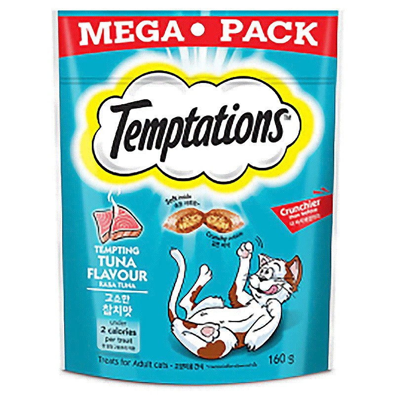 Temptations Mega Pack Cat Treats 160g Chicken/ Tuna/ Salmon