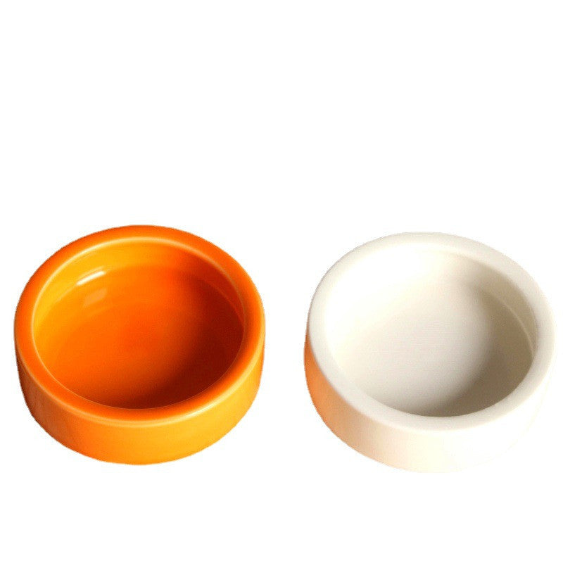 Hamster Accessories Ceramic House Hideout Feeding Food Bowl