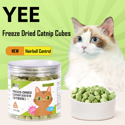 YEE Freeze Dried Catnip Cube Cat Treats 50g