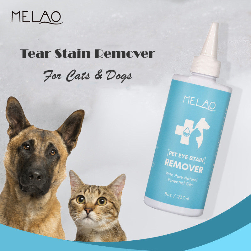 Melao Pet Tear Stain Remover with Pure Natural Essential Oils 8oz 237ml